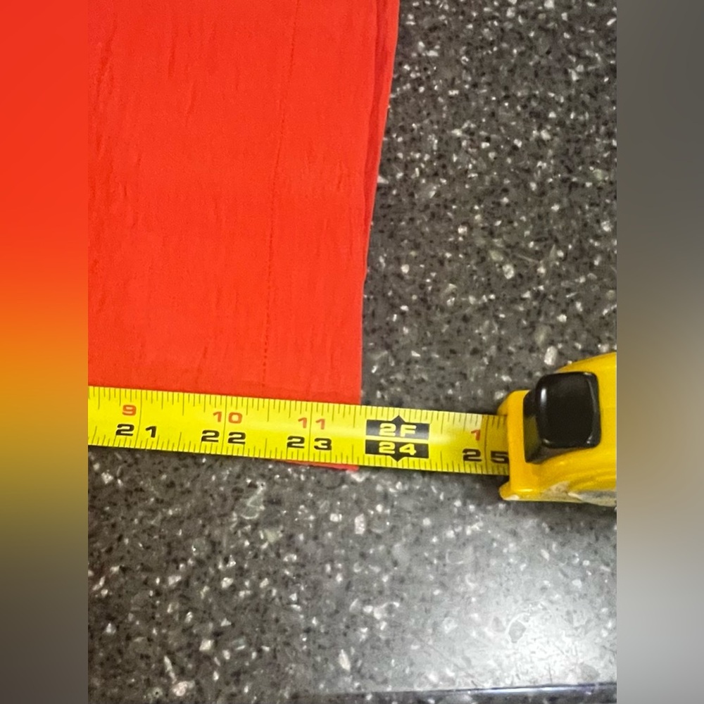 NWT Calvin Klein Sleeveless Jumpsuit Vivid Orange Wide Leg Office Formal Spring - Picture 10 of 12